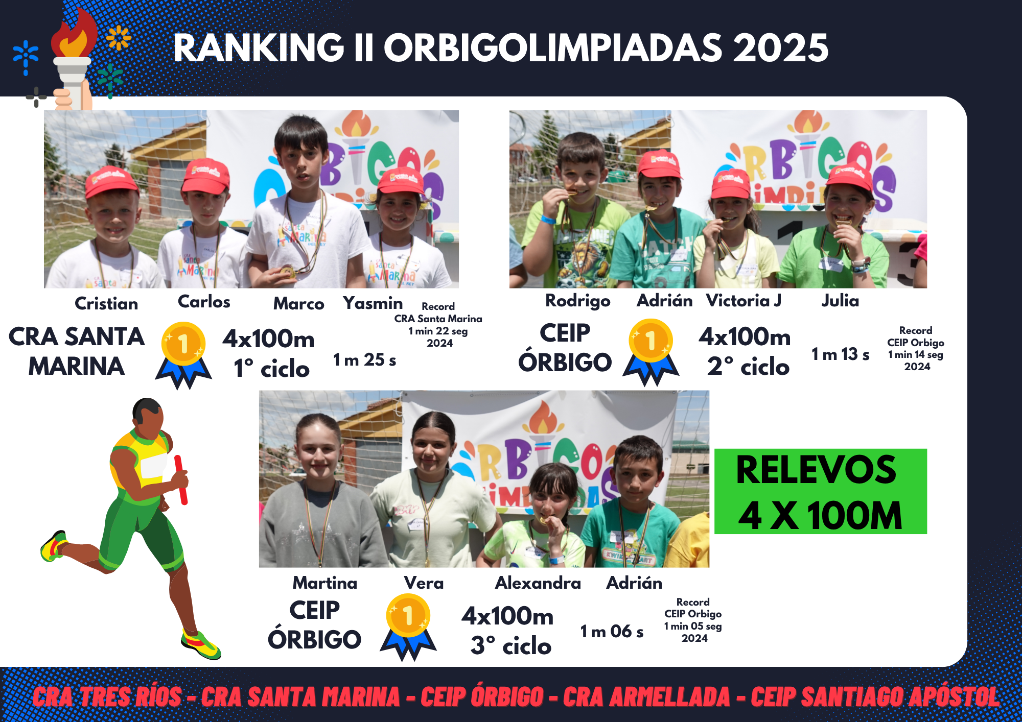 II OrbigOlimpiadas 4x100m